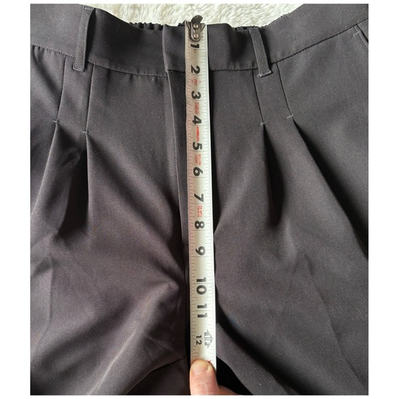 NWOT Express Super High Waisted Belted Pleated Ankle Pant Black - Medium NO Belt - Picture 9 of 13